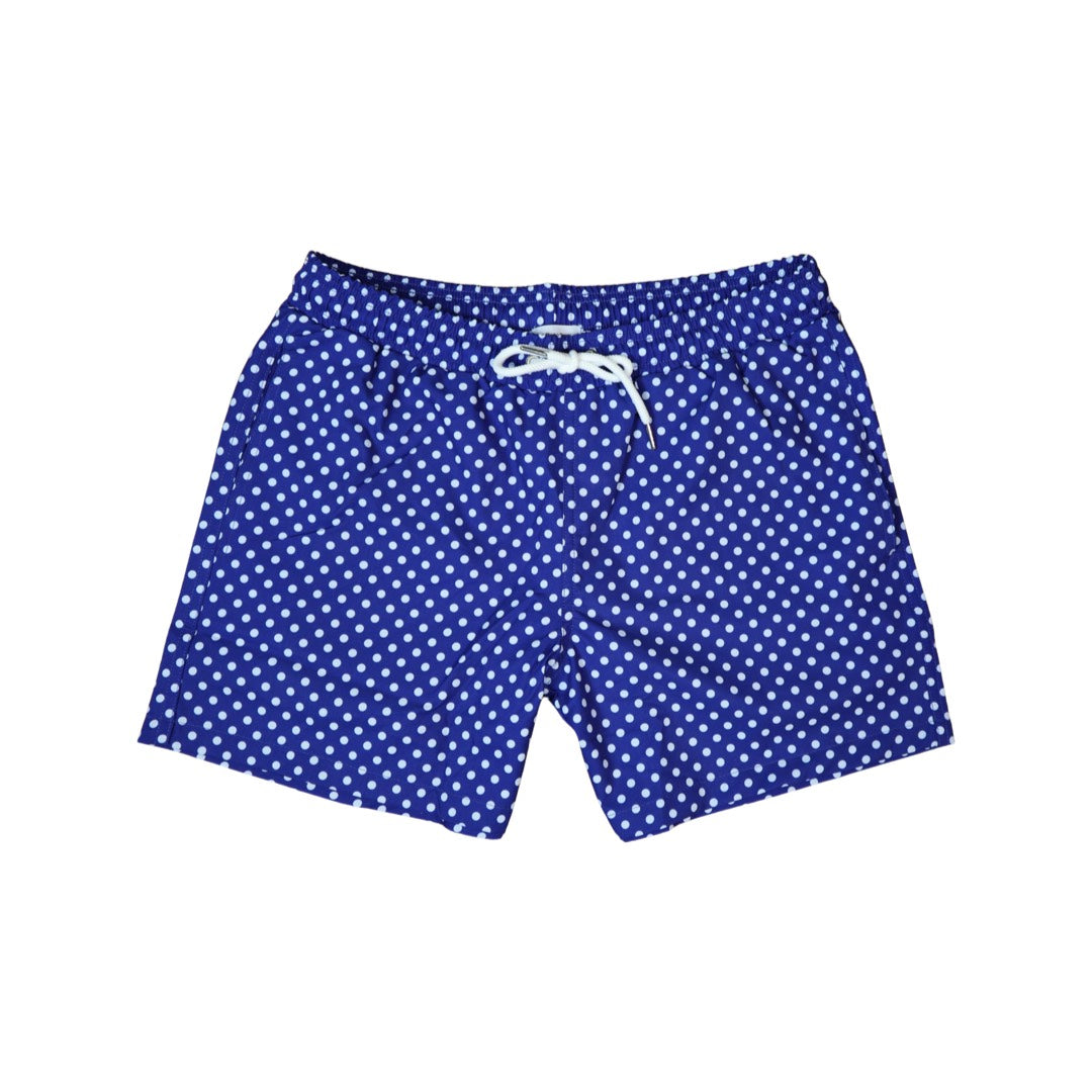 Polka Dot Trunks (Stretchy Bottoms, Compression Lined)