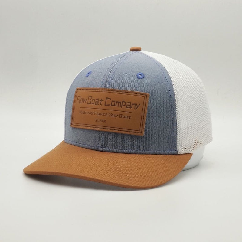 Row Boat Company Leather Trucker Hat